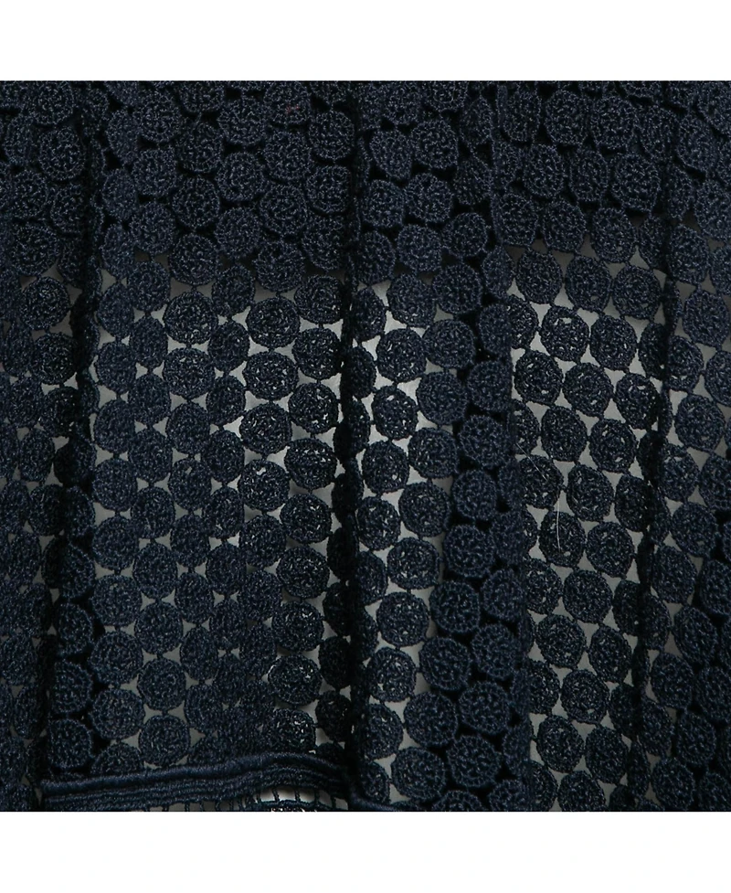 Pre-Owned Chloe Women's Navy Blue Lace Asymmetric Strapless Top