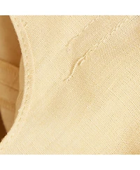 Pre-Owned Jacquemus Women's Yellow Linen Drape Style La Jupe Pencil