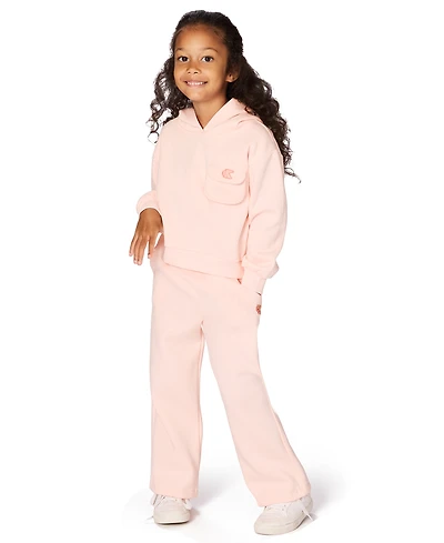 Calvin Klein Toddler Girls 2T-4T 2-Piece Fleece Hoodie and Pants Set