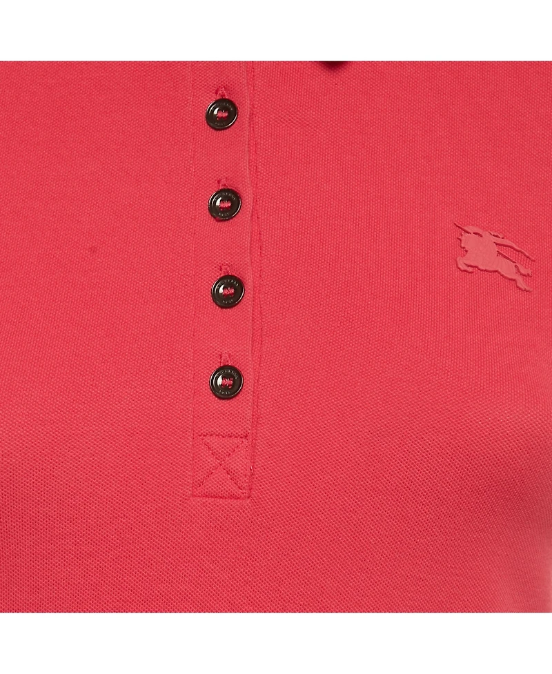 Pre-Owned Burberry Women's BritCotton Pique Polo T-Shirt