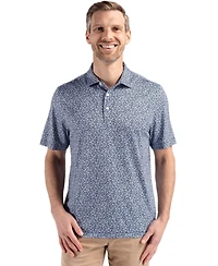Cutter & Buck Men's Pike Eco Flora Print Recycled Polo
