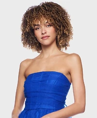 B Darlin Juniors' Strapless Bow Detail Short Dress