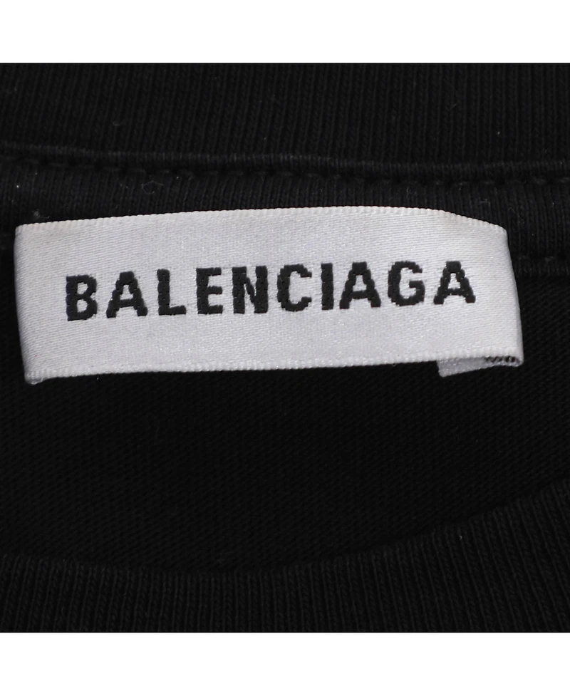 Pre-Owned Balenciaga Women's Logo Print Cotton Jersey T-Shirt