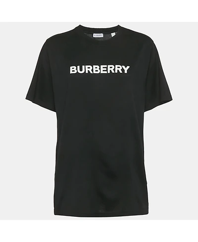 Pre-Owned Burberry Women's Logo Print Cotton Crewneck T-Shirt