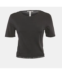Pre-Owned Stella Mccartney Women's Logo Band Jersey T-Shirt