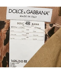 Pre-Owned Dolce & Gabbana Women's Brown Linen Pencil Skirt