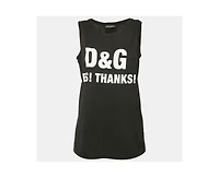 Pre-Owned Dolce & Gabbana Women's Printed Jersey Millennials Sleeveless T-Shirt