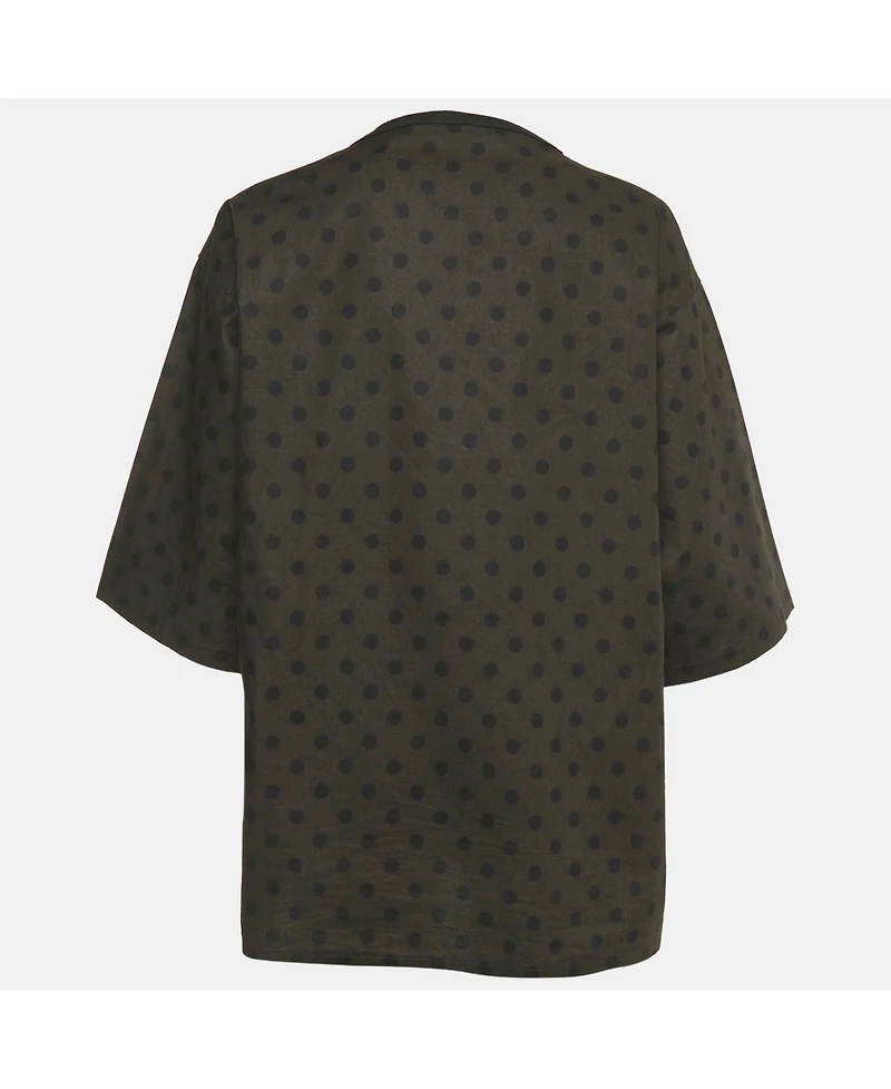 Pre-Owned Dolce & Gabbana Women's Printed Cotton Lisola Di Capri Top