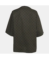 Pre-Owned Dolce & Gabbana Women's Printed Cotton Lisola Di Capri Top