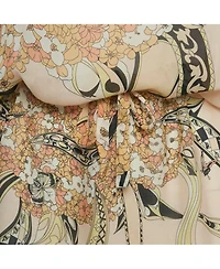 Pre-Owned Emilio Pucci Women's Floral Print Silk Sleeveless Tunic Top