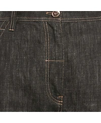 Pre-Owned Brunello Cucinelli Women's Black Denim Straight Leg Jeans