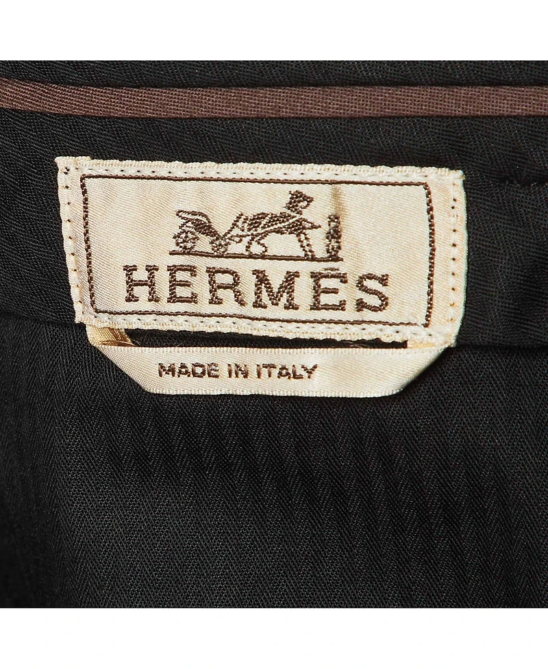 Pre-Owned Hermes Men's Midnight Blue Cotton Regular Fit Pants