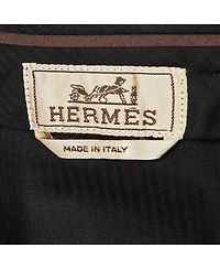 Pre-Owned Hermes Men's Midnight Blue Cotton Regular Fit Pants