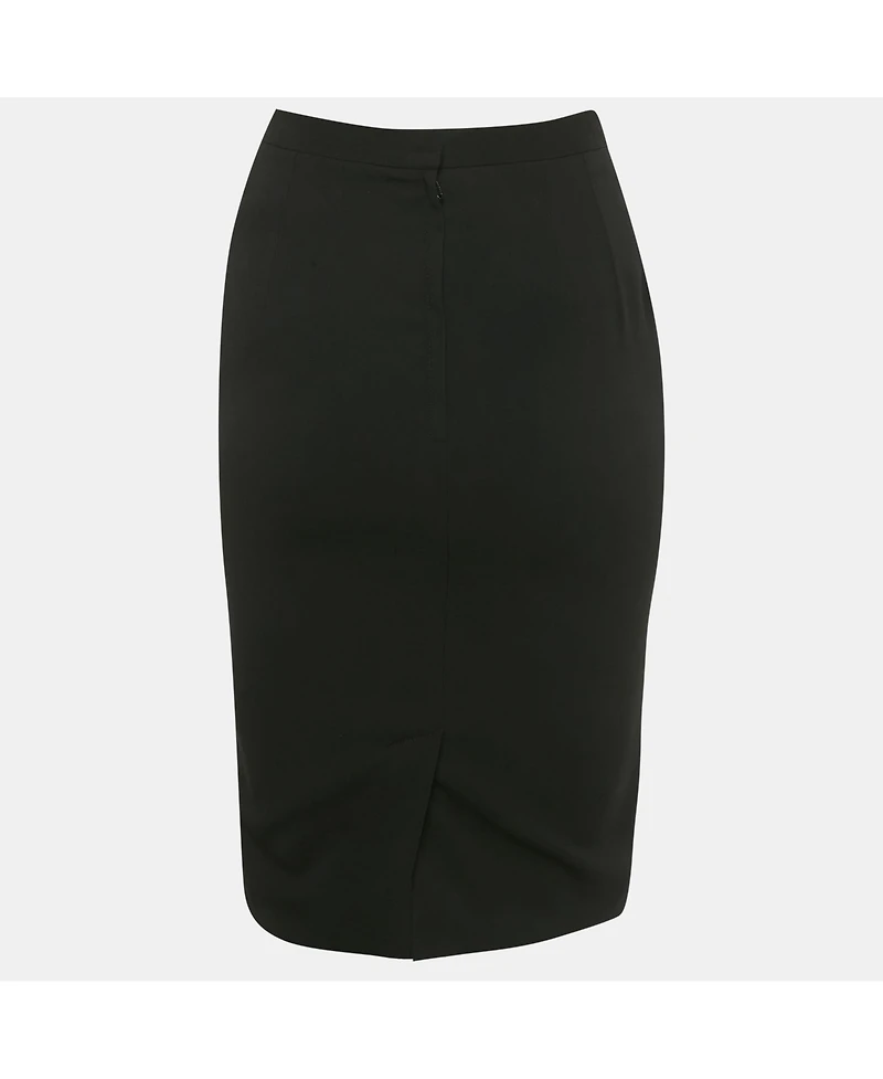 Pre-Owned Dolce & Gabbana Women's Black Crepe Pencil Skirt