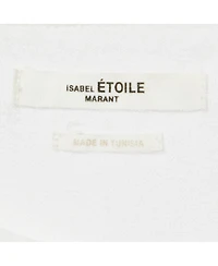 Pre-Owned Isabel Marant Women's Etoile Foil Logo Print Linen Jersey Top