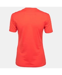 Pre-Owned Givenchy Women's Cotton Star Appliqued Short Sleeve T-Shirt