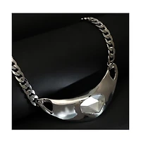 Women's The Petra-Chain Collar Necklace - Chrome Silver