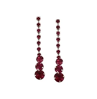 Sohi Women's The Dainty-Bling Jewellery Set - Ruby Pink