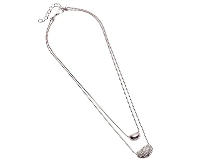 Sohi Women's Bling Bean Multi-Strand Necklace