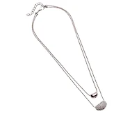 Sohi Women's Bling Bean Multi-Strand Necklace
