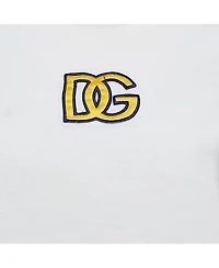 Pre-Owned Dolce & Gabbana Women's Logo Embroidered Jersey Crop T-Shirt