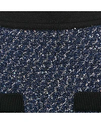 Pre-Owned Balmain Women's Blue Metallic Tweed Sequin Embellished Mini Skirt