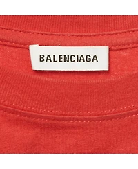 Pre-Owned Balenciaga Women's Logo Print Cotton Short Sleeve T-Shirt