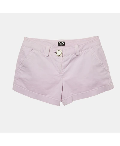 Pre-Owned Dolce & Gabbana Women's Pre-Owned D&g Purple Cotton Shorts
