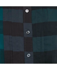 Pre-Owned Burberry Women's Brit Multicolor Nova Check Cotton Pleated Shirt