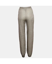 Pre-Owned Missoni Women's Metallic/multicolor Lurex Knit Pants