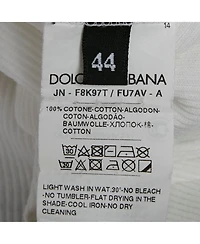 Pre-Owned Dolce & Gabbana Women's White Rib Knit Tank Top