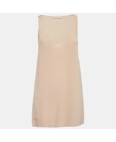 Pre-Owned Chloe Women's Powdery Pink Silk Scoop Neck Tank Top