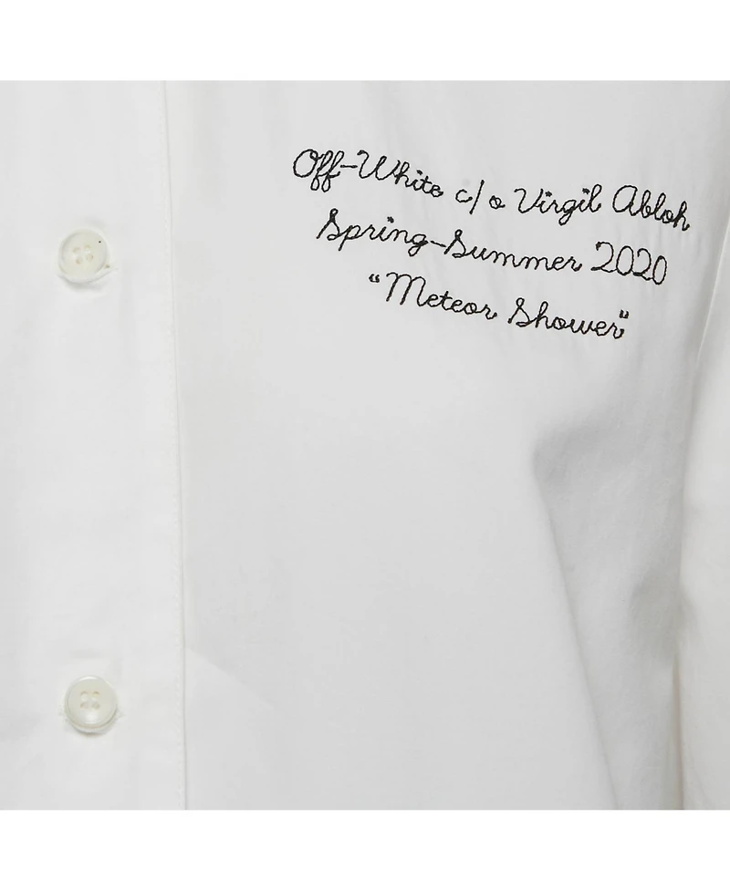 Pre-Owned Off-White Women's Embroidered Cotton Short Sleeves Shirt