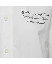 Pre-Owned Off-White Women's Embroidered Cotton Short Sleeves Shirt