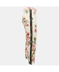 Pre-Owned Dolce & Gabbana Women's Print Jacquard Trousers