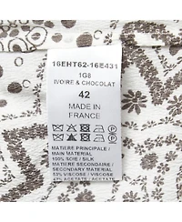 Pre-Owned Chloe Women's Floral Print Silk Ruffled Boho Kaftan Blouse