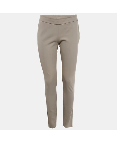 Pre-Owned Brunello Cucinelli Women's Beige Stretch Gabardine Trousers