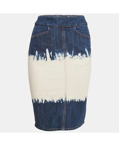 Pre-Owned Isabel Marant Women's Etoile Blue Tie-Dye Denim Skirt