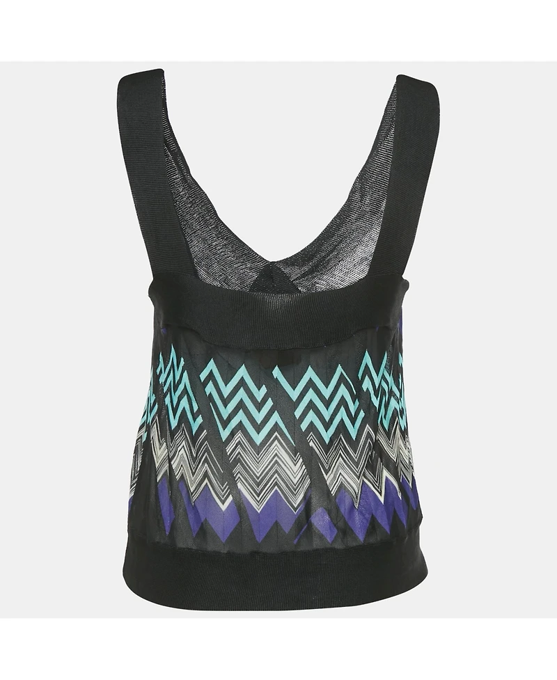 Pre-Owned Missoni Women's Beige Striped Sequin Tank Top