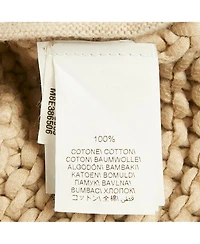 Pre-Owned Brunello Cucinelli Women's Beige Chunky Knit Zip-Up Cardigan