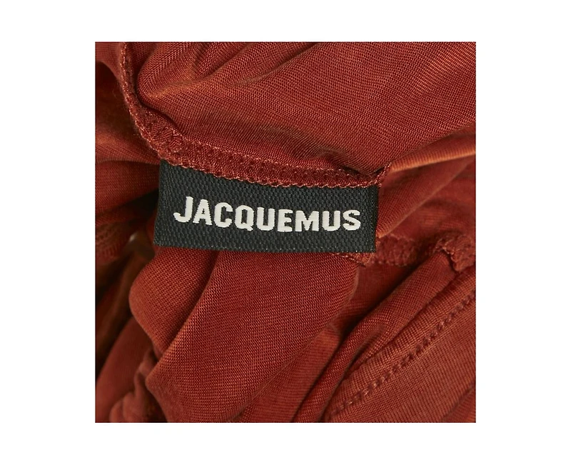 Pre-Owned Jacquemus Women's Jersey Ruched Overlay Espelho Drawcord Trousers