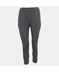 Pre-Owned Stella Mccartney Women's Grey Crepe Tapered Leg Pants