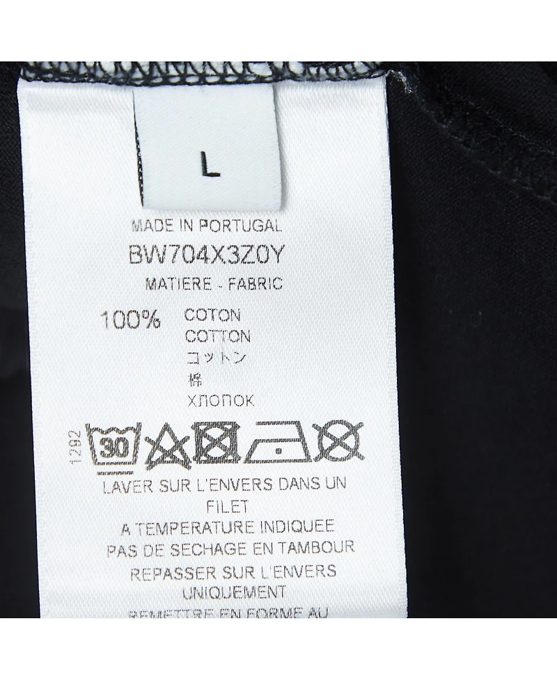 Pre-Owned Givenchy Women's Black Blurred Logo Print Half Sleeve T-Shirt