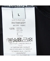 Pre-Owned Givenchy Women's Black Blurred Logo Print Half Sleeve T-Shirt