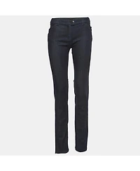 Pre-Owned Balenciaga Women's Navy Blue Denim Slim Fit Jeans