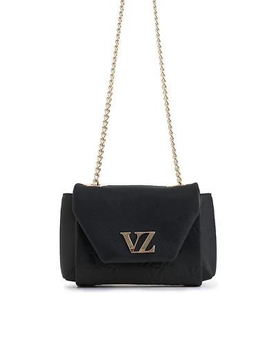 Velez Mini Lili Hands-Free Leather Bag with Metallic Chain