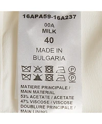 Pre-Owned Chloe Women's Milk White Crepe Wide-Leg Pants