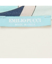 Pre-Owned Emilio Pucci Women's Pre-Owned Emilio Pucc i Blue Printed Cotton Sleeveless Shirt