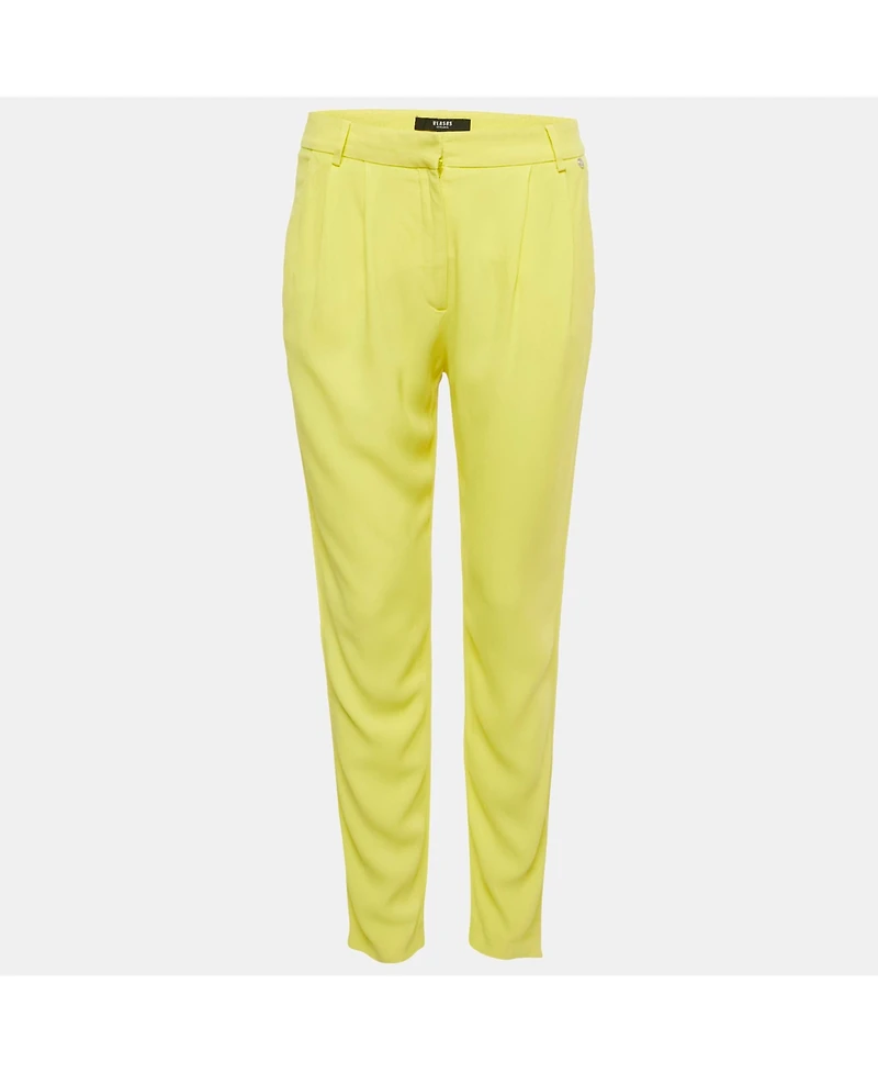 Pre-Owned Versace Women's Pre-Owned Versus Versace Crepe Pleated Trousers