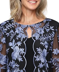 Alex Evenings Women's Scoop Neck Tank Top with Jacket